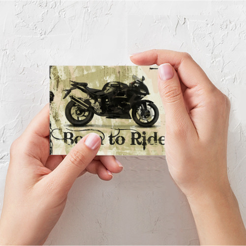 Поздравительная открытка Born to ride - фото 3