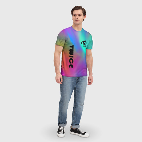 Мужская футболка 3D TWICE, цвет 3D печать - фото 5