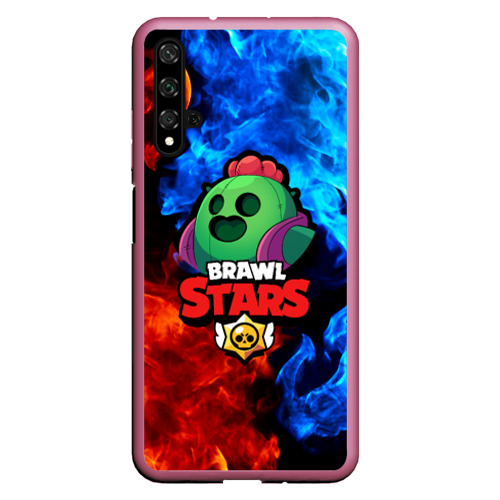 Чехол для Honor 20 Brawl Stars Spike, цвет малиновый