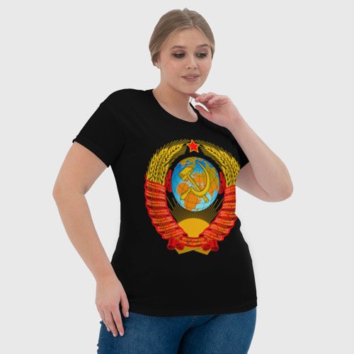 Женская футболка 3D СССР, цвет 3D печать - фото 6