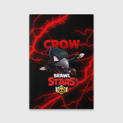 Обложка для паспорта матовая кожа Brawl Stars crow Бравл старс Леон