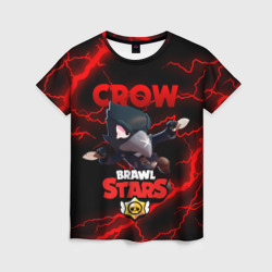 Женская футболка 3D Brawl Stars crow Бравл старс Леон