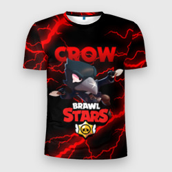 Мужская футболка 3D Slim Brawl Stars crow Бравл старс Леон