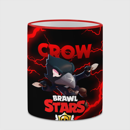 Кружка с полной запечаткой Brawl Stars crow Бравл старс Леон, цвет Кант красный - фото 4