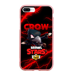 Чехол для iPhone 7Plus/8 Plus матовый Brawl Stars crow Бравл старс Леон