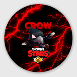 Круглый коврик для мышки Brawl Stars crow Бравл старс Леон