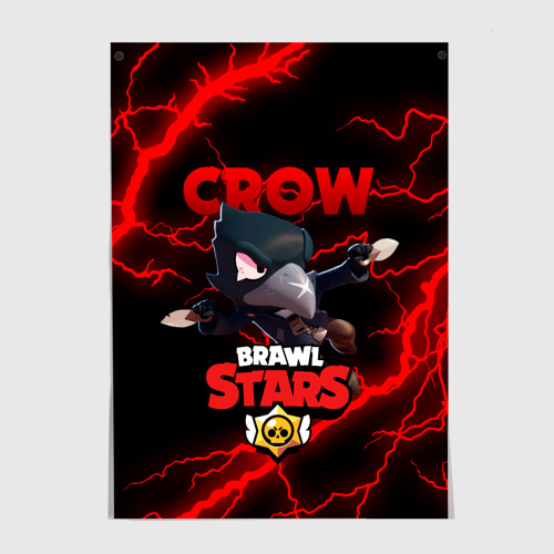 Постер Brawl Stars crow Бравл старс Леон