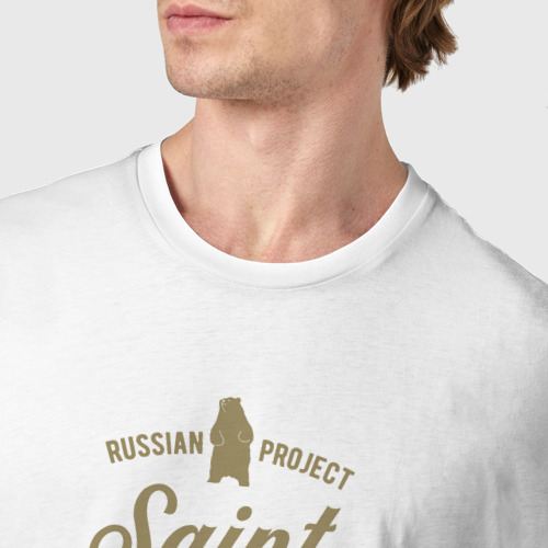 Мужская футболка хлопок Санкт-Петербург Gold Classic - фото 6