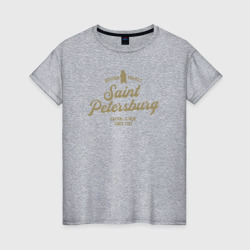 Женская футболка хлопок Санкт-Петербург Gold Classic