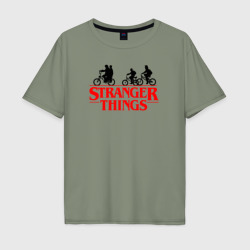 Мужская футболка хлопок Oversize Stranger things Очень странные дела