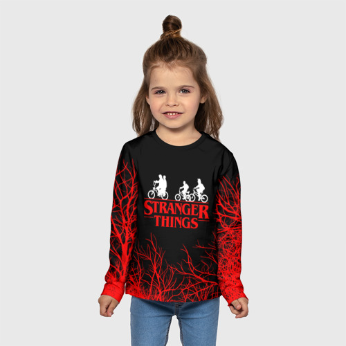 Детский лонгслив 3D Stranger things Очень странные дела, цвет 3D печать - фото 5