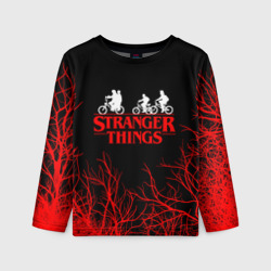 Детский лонгслив 3D Stranger things Очень странные дела