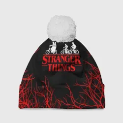 Шапка 3D c помпоном Stranger things Очень странные дела