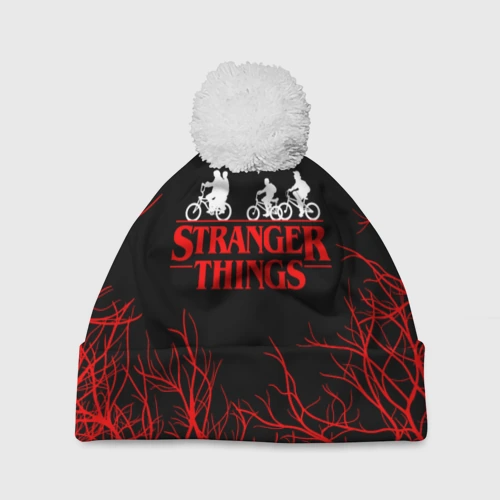 Шапка 3D c помпоном Stranger things Очень странные дела