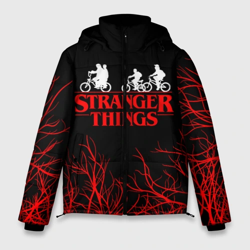 Мужская зимняя куртка 3D Stranger things Очень странные дела