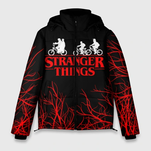 Мужская зимняя куртка 3D Stranger things Очень странные дела