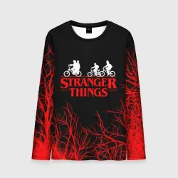 Мужской лонгслив 3D Stranger things Очень странные дела
