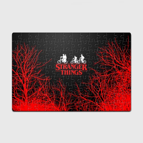 Головоломка Пазл магнитный 126 элементов Stranger things Очень странные дела