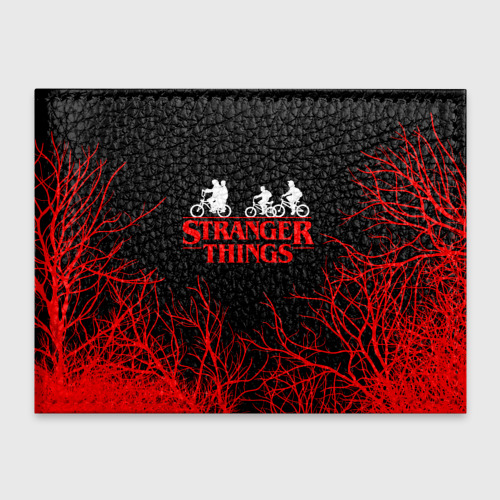 Обложка для студенческого билета Stranger things Очень странные дела, цвет черный