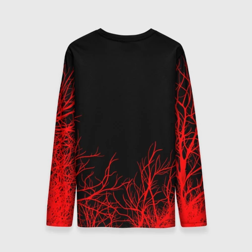 Мужской лонгслив 3D с принтом Stranger things Очень странные дела, вид сзади #1