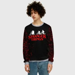 Мужской свитшот 3D Stranger things - фото 2