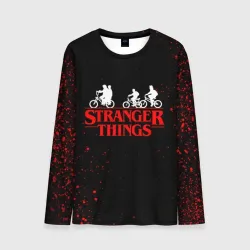 Мужской лонгслив 3D Stranger things