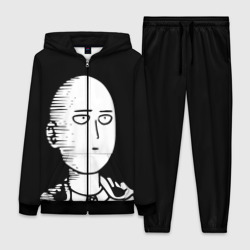 Женский костюм 3D Сайтама на черном фоне