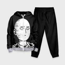 Детский костюм 3D Сайтама на черном фоне