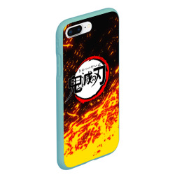 Чехол для iPhone 7Plus/8 Plus матовый Kimetsu no Yaiba яркое пламя - фото 2