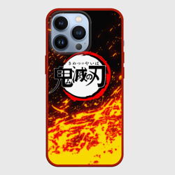 Чехол для iPhone 13 Pro Kimetsu no Yaiba яркое пламя