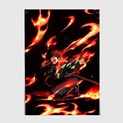 Постер Клинок рассекающий демонов demon Slayer Kimetsu no Yaiba