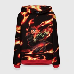 Женская толстовка 3D Клинок рассекающий демонов demon Slayer Kimetsu no Yaiba