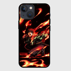 Чехол для iPhone 13 mini Клинок рассекающий демонов demon Slayer Kimetsu no Yaiba