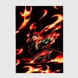 Постер Клинок рассекающий демонов demon Slayer Kimetsu no Yaiba