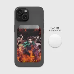Картхолдер Magsafe магнитный Kimetsu no Yaiba в огне - фото 2