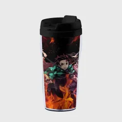 Термокружка-непроливайка Kimetsu no Yaiba в огне