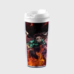 Термокружка-непроливайка Kimetsu no Yaiba в огне