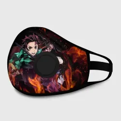 Маска из неопрена Kimetsu no Yaiba в огне