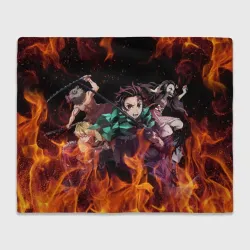 Плед 3D Kimetsu no Yaiba в огне