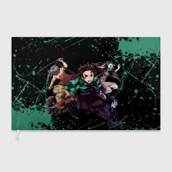 Флаг 3D Персонажи Demon Slayer