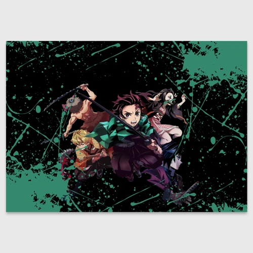 Поздравительная открытка Персонажи Demon Slayer