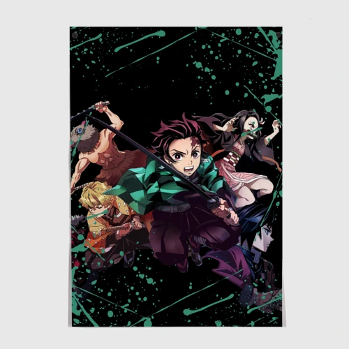 Постер Персонажи Demon Slayer
