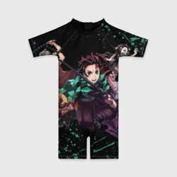 Детский купальный костюм 3D Персонажи Demon Slayer