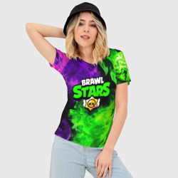 Женская футболка 3D Slim Brawl Stars Бравл старс - фото 2