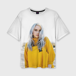 Женская футболка oversize 3D Billie Eilish