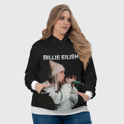 Женская толстовка 3D BILLIE EILISH, цвет 3D печать - фото 6