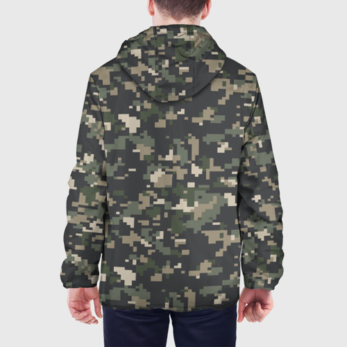 Мужская куртка 3D Пиксельный камуфляж, цвет 3D печать - фото 5