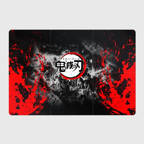 Магнитный плакат 3Х2 Japanese hierogliphes Demon Slayer
