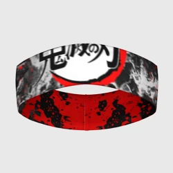 Повязка на голову 3D Japanese hierogliphes Demon Slayer