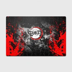 Головоломка Пазл магнитный 126 элементов Japanese hierogliphes Demon Slayer